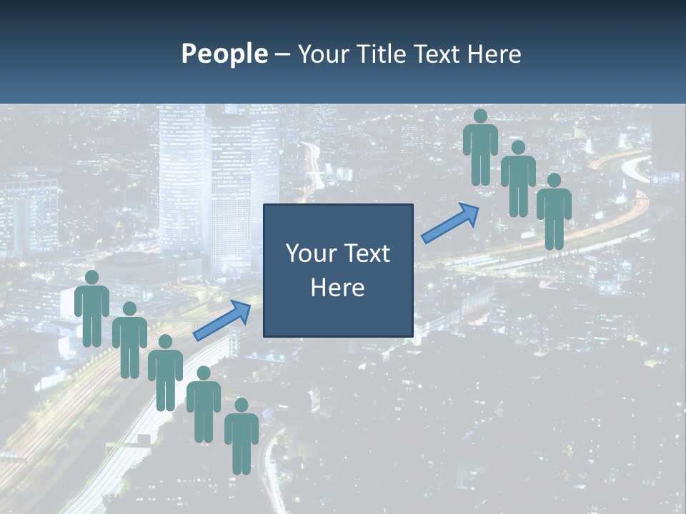 Clear Sky City Skyscraper PowerPoint Template