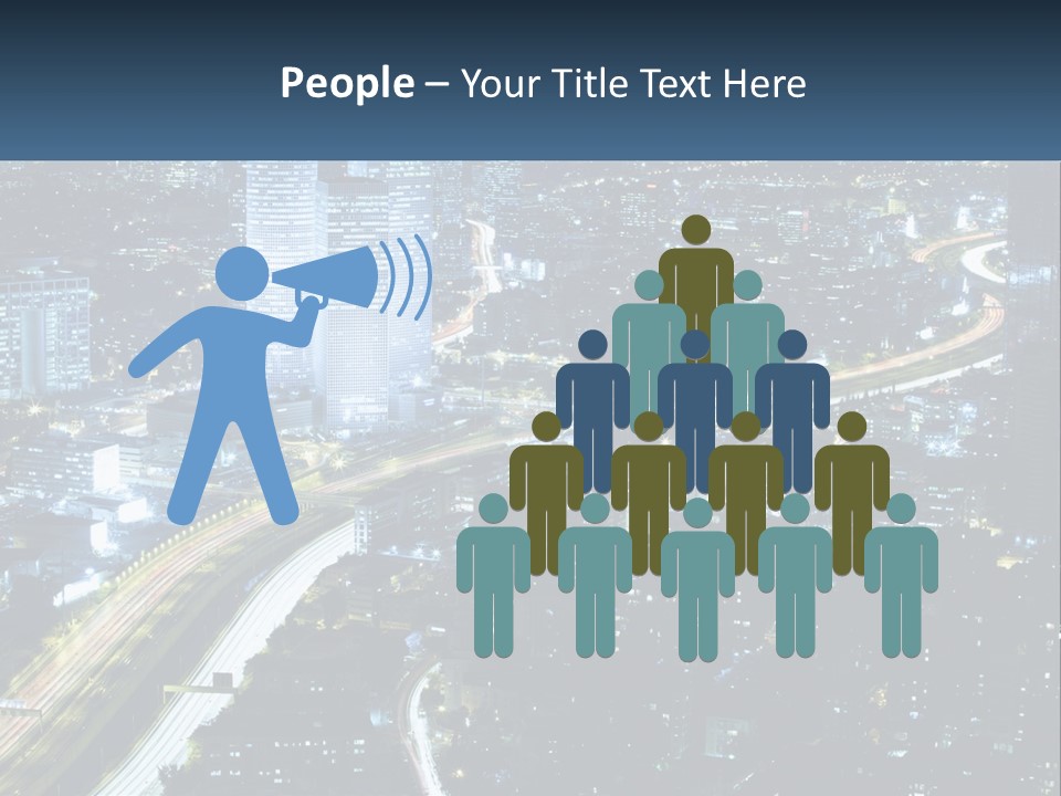 Clear Sky City Skyscraper PowerPoint Template