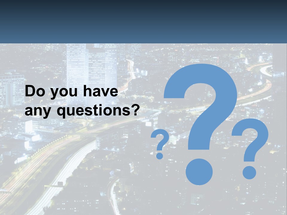 Clear Sky City Skyscraper PowerPoint Template