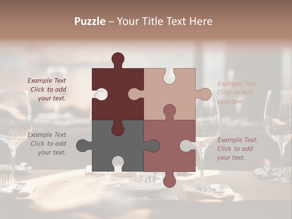 Food Luxury Silver PowerPoint Template