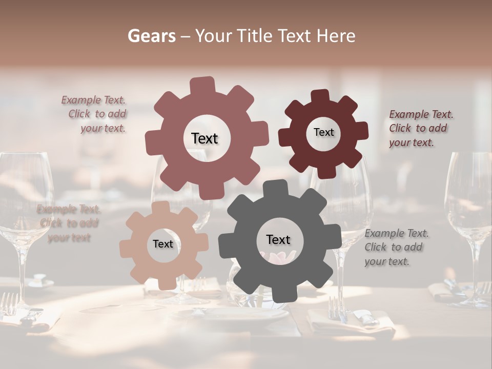 Food Luxury Silver PowerPoint Template