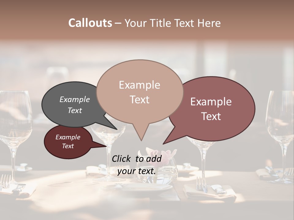 Food Luxury Silver PowerPoint Template