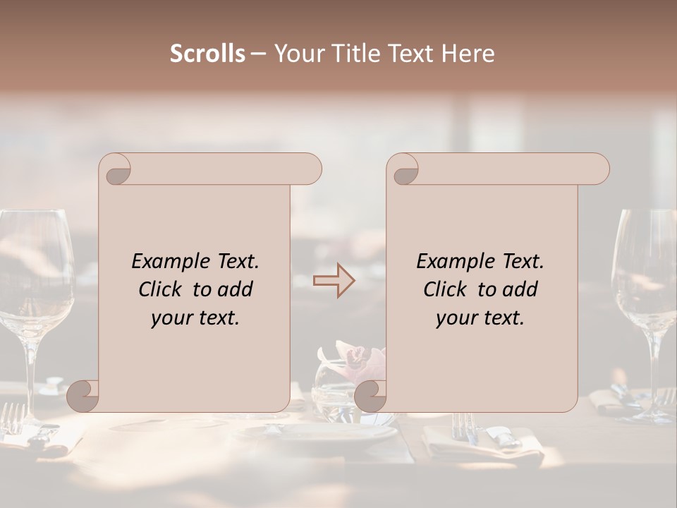 Food Luxury Silver PowerPoint Template