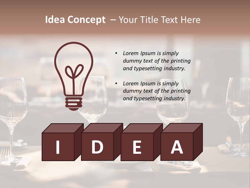 Food Luxury Silver PowerPoint Template