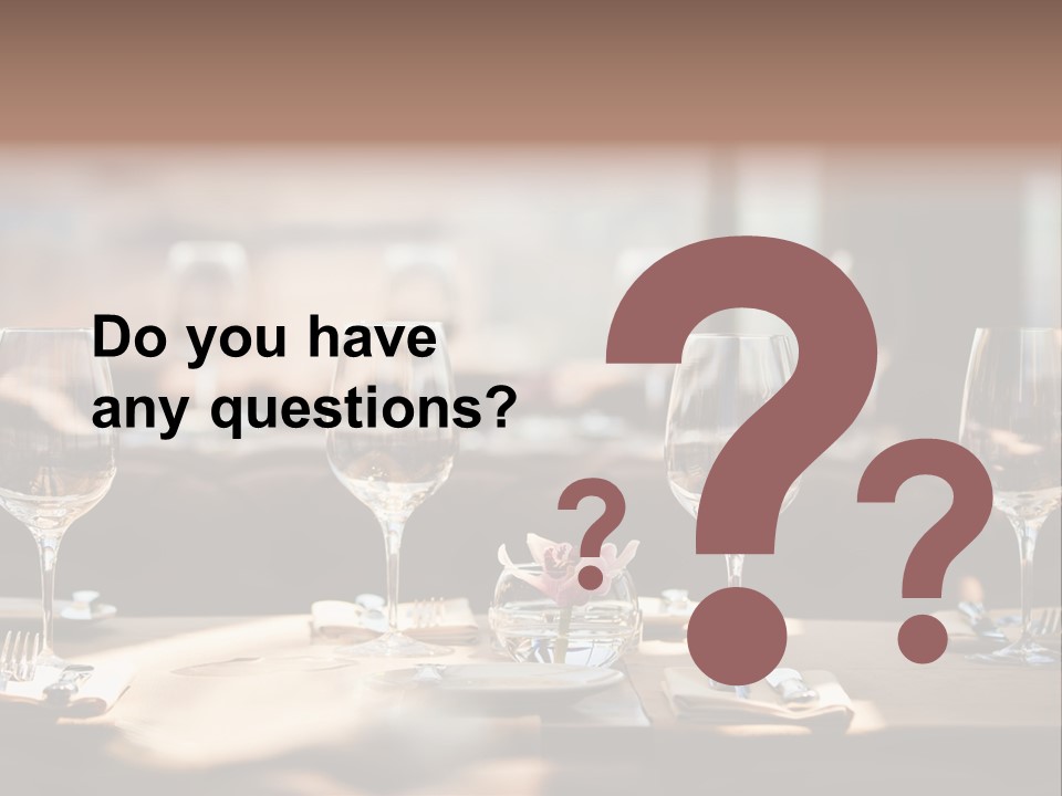 Food Luxury Silver PowerPoint Template