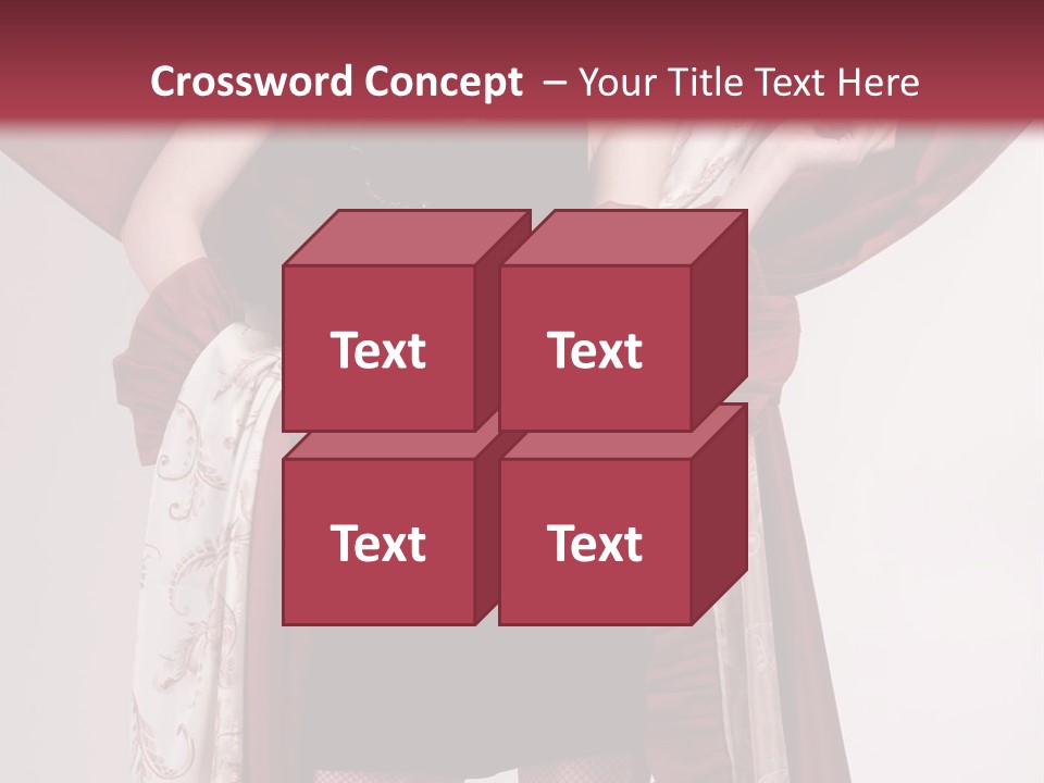 Curtain Elegance Sensuality PowerPoint Template