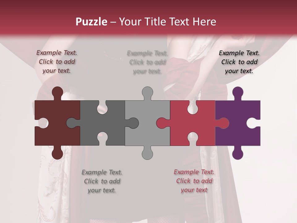 Curtain Elegance Sensuality PowerPoint Template