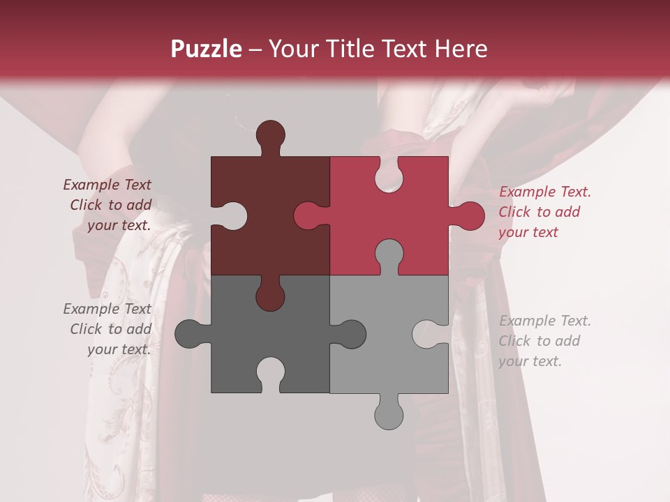 Curtain Elegance Sensuality PowerPoint Template