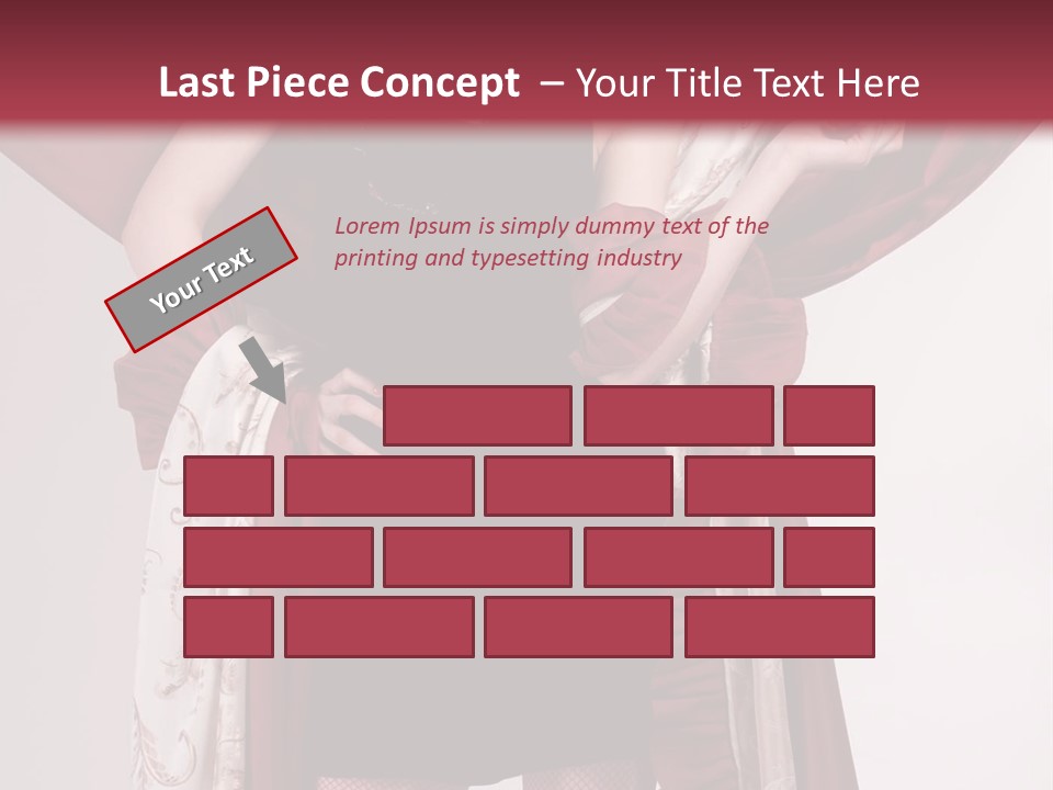 Curtain Elegance Sensuality PowerPoint Template