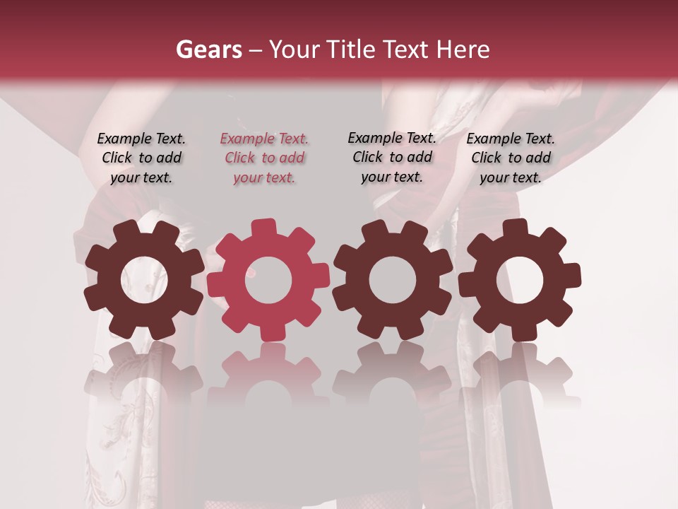 Curtain Elegance Sensuality PowerPoint Template