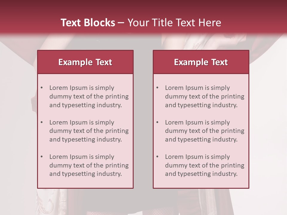 Curtain Elegance Sensuality PowerPoint Template