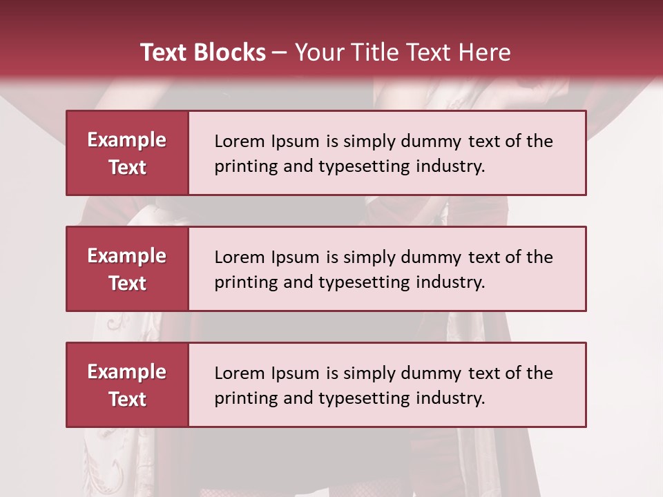 Curtain Elegance Sensuality PowerPoint Template