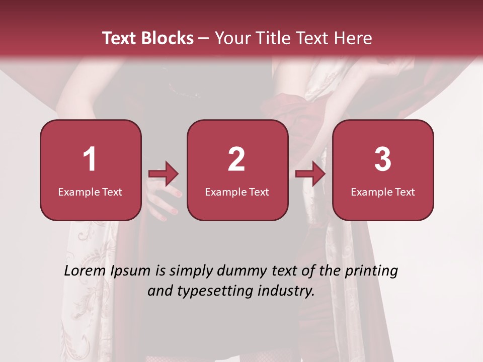 Curtain Elegance Sensuality PowerPoint Template