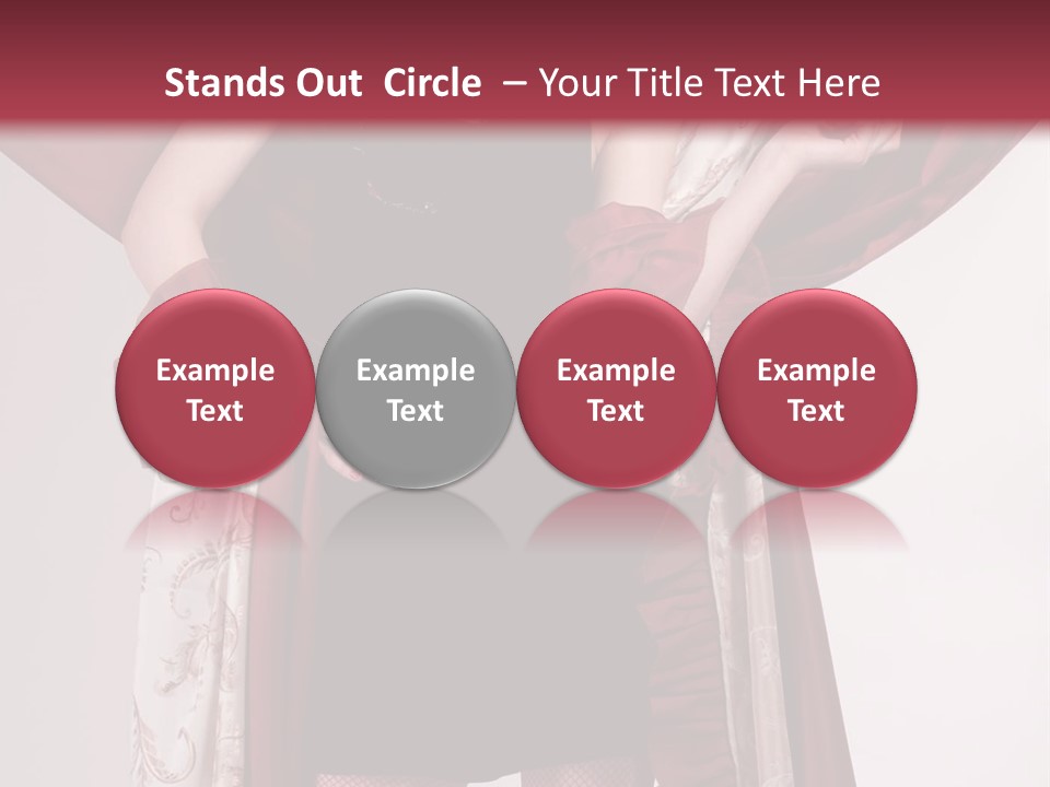 Curtain Elegance Sensuality PowerPoint Template