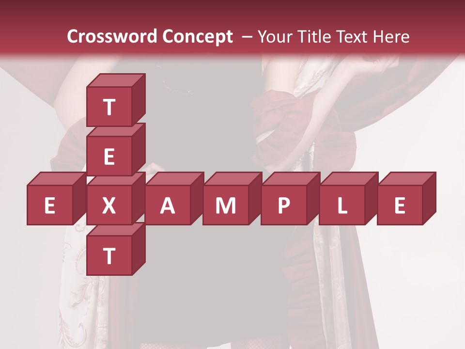 Curtain Elegance Sensuality PowerPoint Template