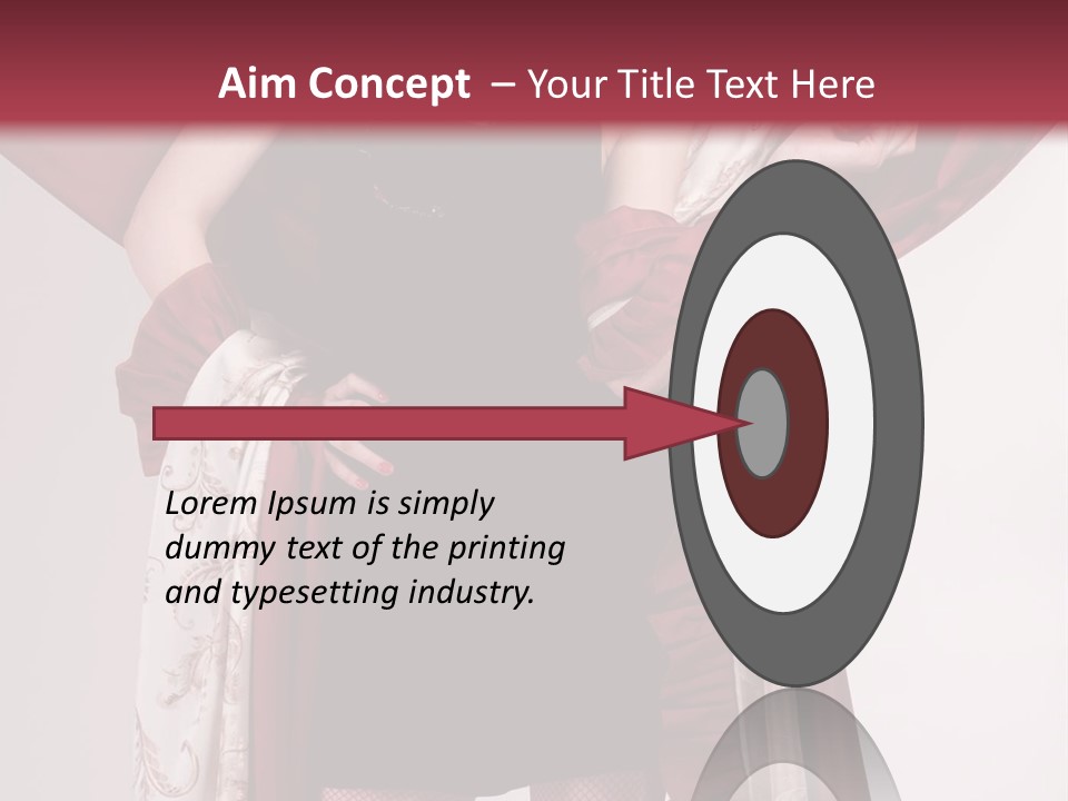 Curtain Elegance Sensuality PowerPoint Template