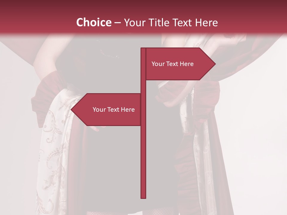 Curtain Elegance Sensuality PowerPoint Template