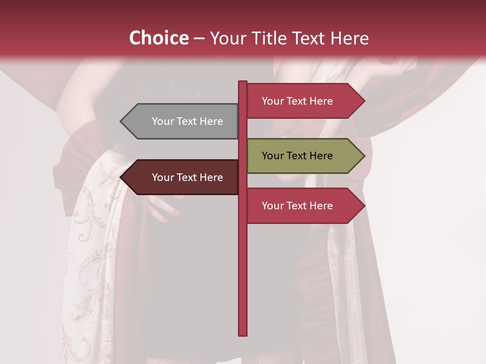Curtain Elegance Sensuality PowerPoint Template