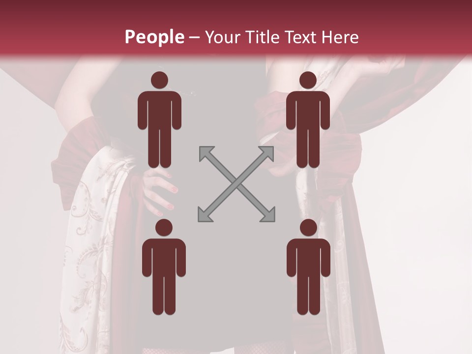 Curtain Elegance Sensuality PowerPoint Template