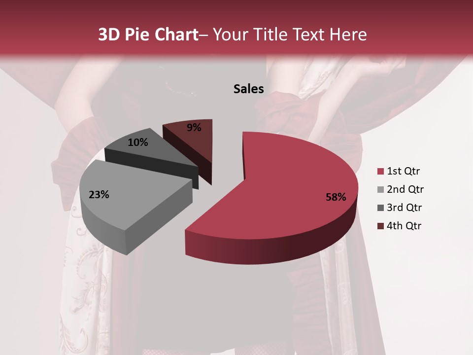 Curtain Elegance Sensuality PowerPoint Template