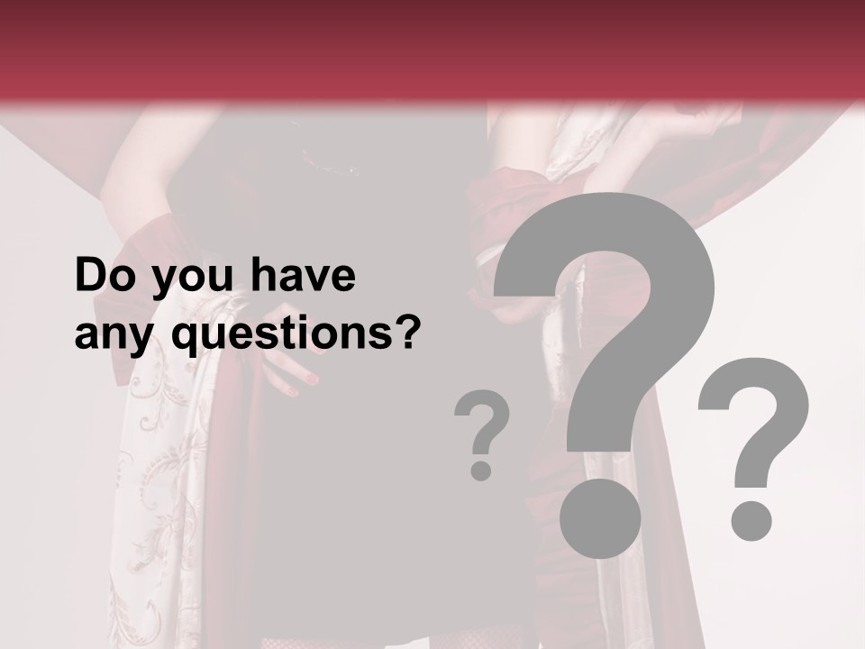 Curtain Elegance Sensuality PowerPoint Template