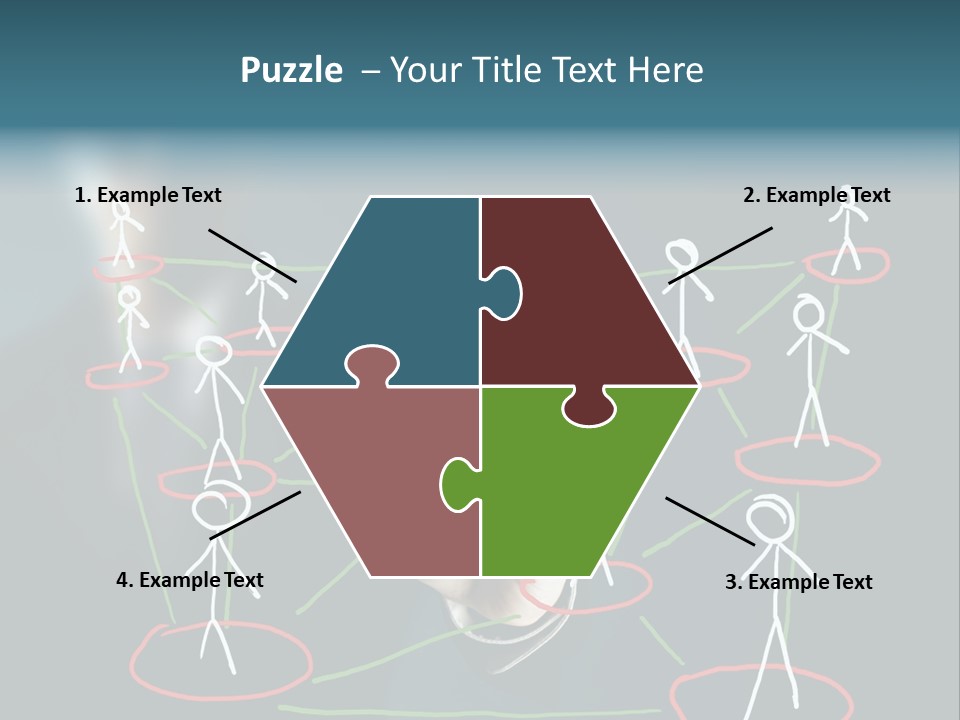 Connect Team Support PowerPoint Template
