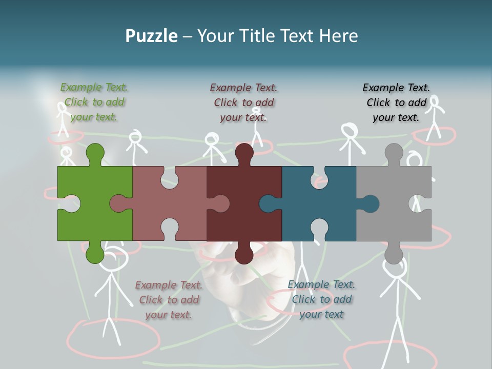 Connect Team Support PowerPoint Template