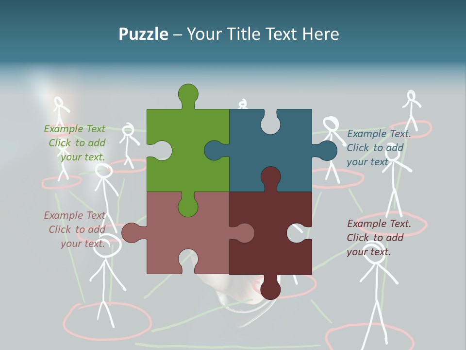 Connect Team Support PowerPoint Template
