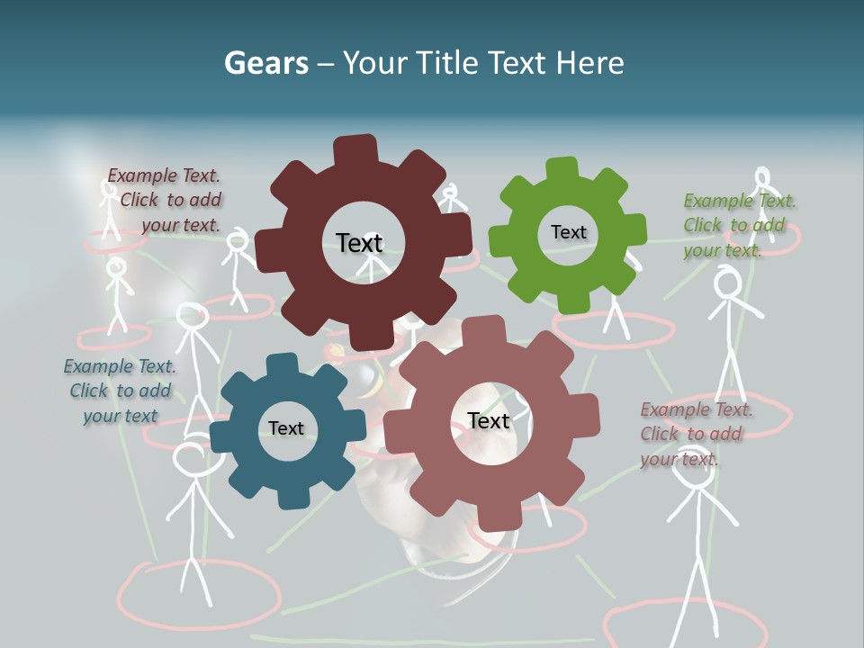 Connect Team Support PowerPoint Template