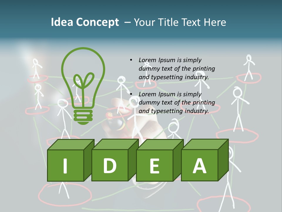 Connect Team Support PowerPoint Template