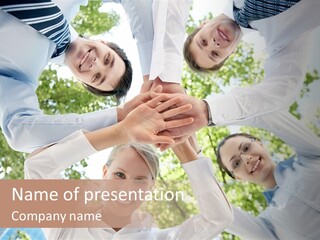 Businesspeople Unity Agree PowerPoint Template