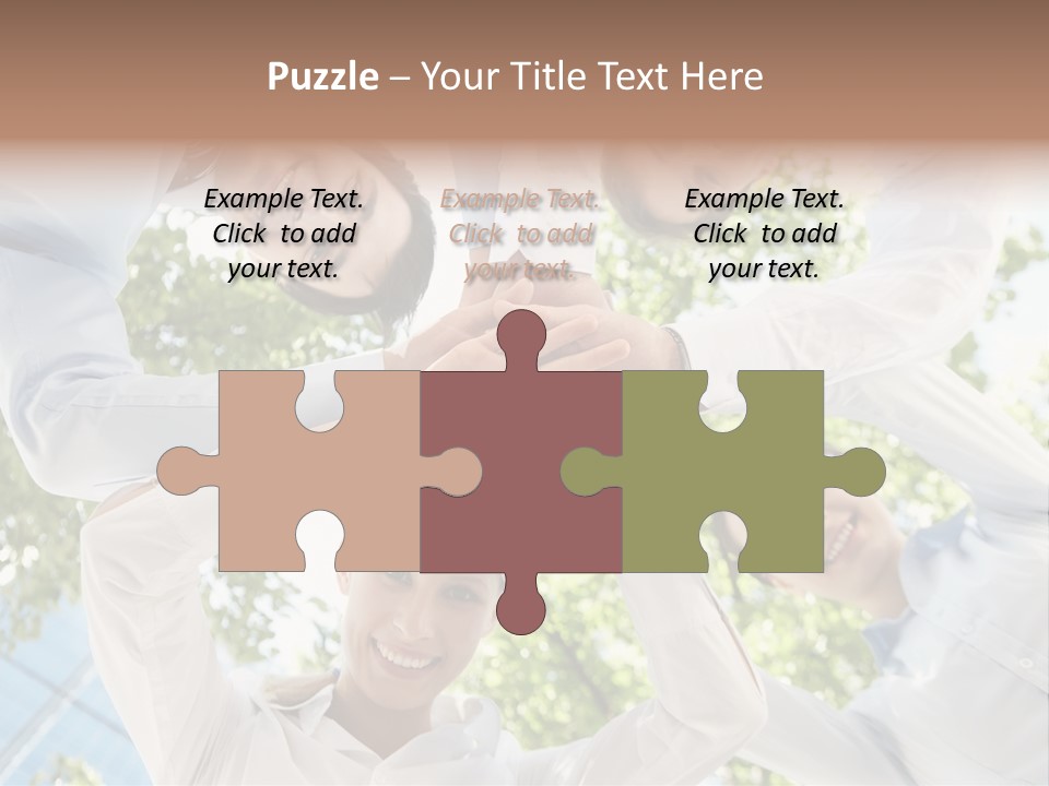 Businesspeople Unity Agree PowerPoint Template