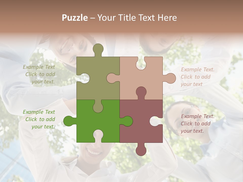 Businesspeople Unity Agree PowerPoint Template