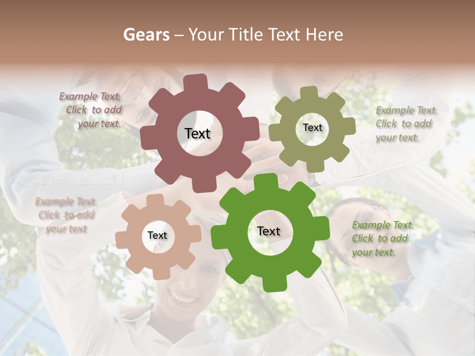 Businesspeople Unity Agree PowerPoint Template