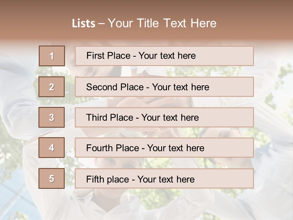Businesspeople Unity Agree PowerPoint Template