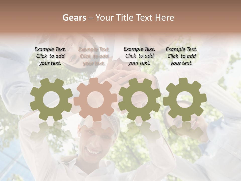 Businesspeople Unity Agree PowerPoint Template