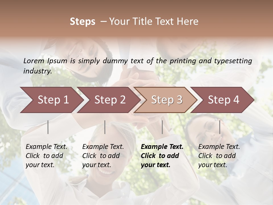 Businesspeople Unity Agree PowerPoint Template