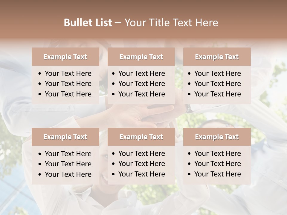Businesspeople Unity Agree PowerPoint Template