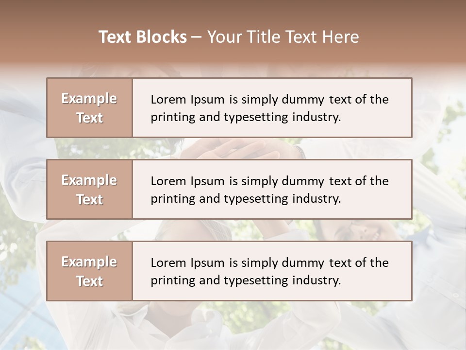 Businesspeople Unity Agree PowerPoint Template