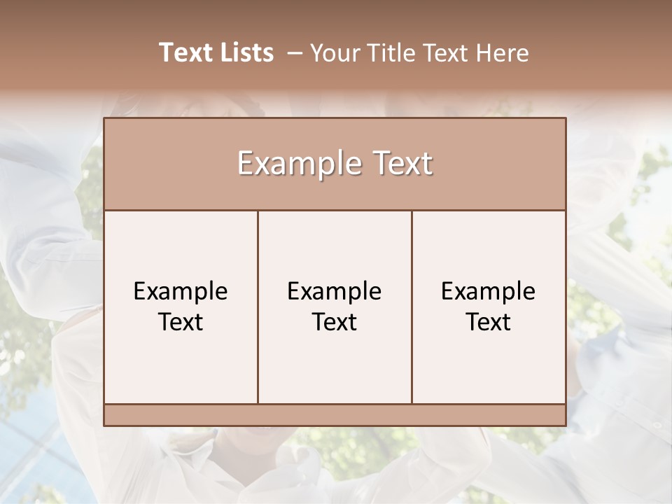 Businesspeople Unity Agree PowerPoint Template