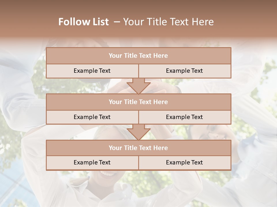 Businesspeople Unity Agree PowerPoint Template