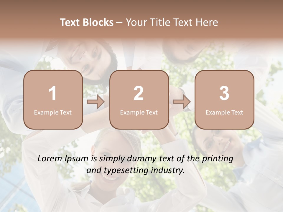 Businesspeople Unity Agree PowerPoint Template