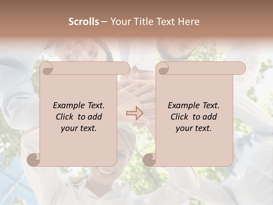 Businesspeople Unity Agree PowerPoint Template