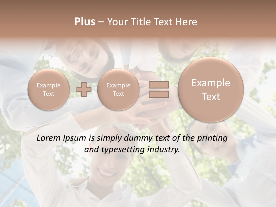Businesspeople Unity Agree PowerPoint Template