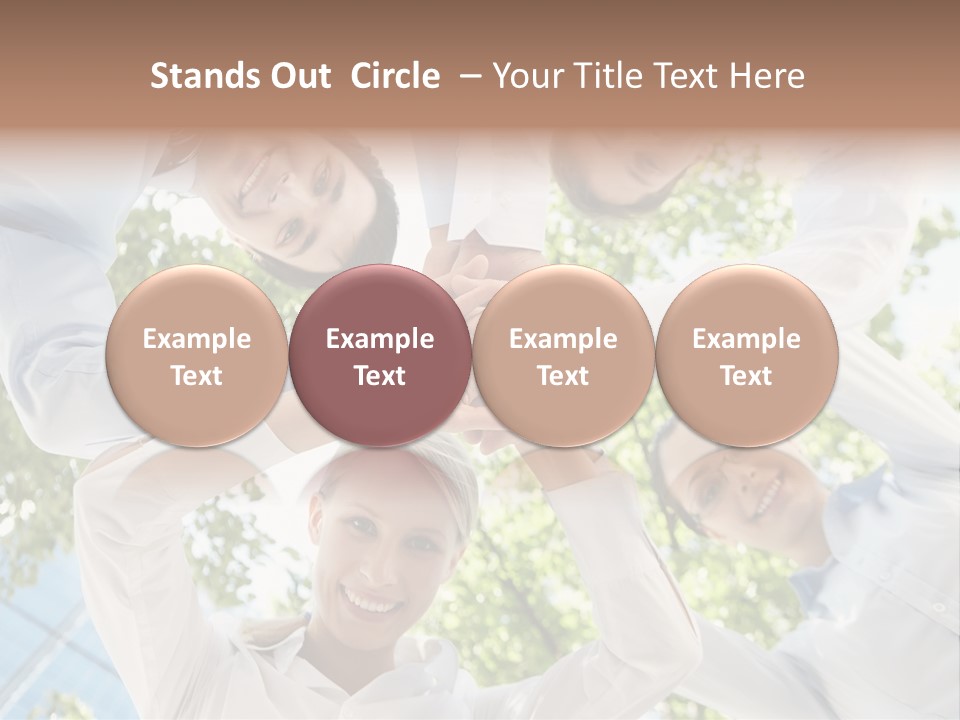 Businesspeople Unity Agree PowerPoint Template