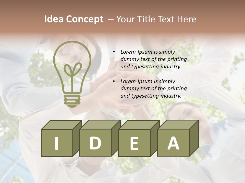 Businesspeople Unity Agree PowerPoint Template