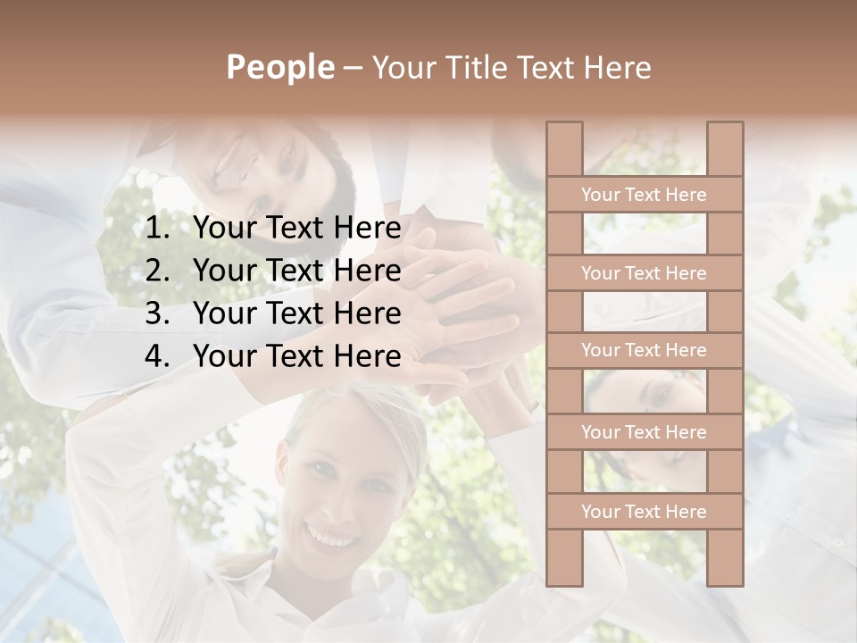 Businesspeople Unity Agree PowerPoint Template