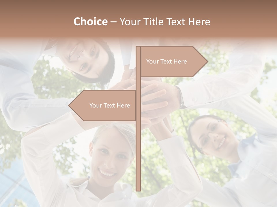 Businesspeople Unity Agree PowerPoint Template