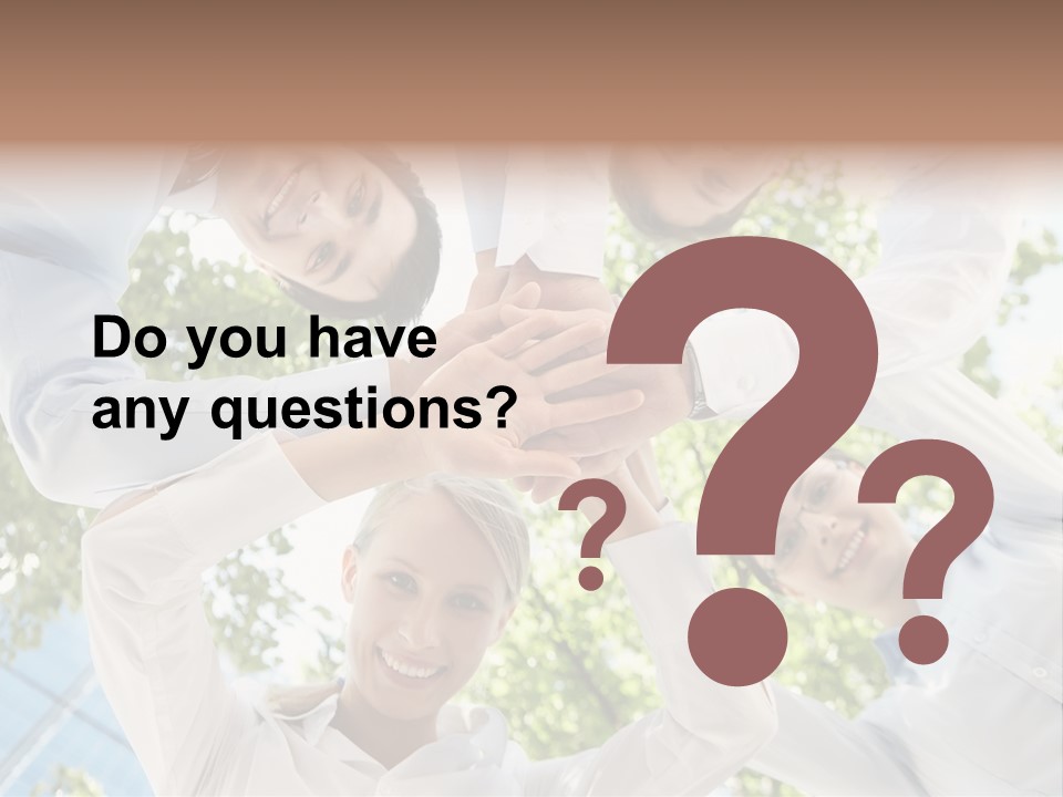 Businesspeople Unity Agree PowerPoint Template