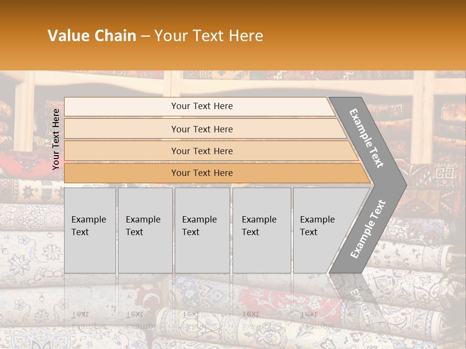 Tapestry Texture Flower PowerPoint Template